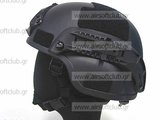 MICH TC-2000 ACH Helmet w/NVG Mount & Side Rail BK
